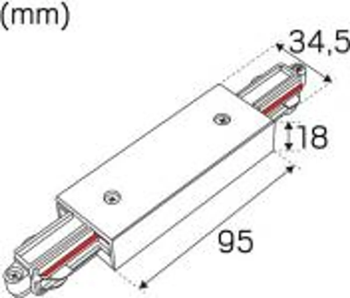 Midt-tilslutning 1-faset Sort