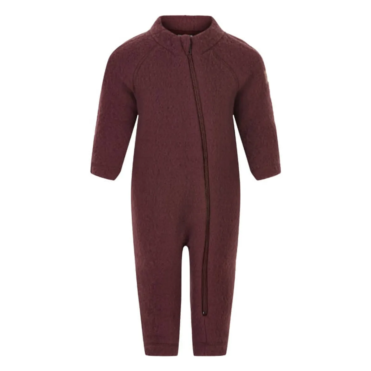 Mikk-Line - Køredragt Wool Baby Suit - Decadent Chocolate - 74