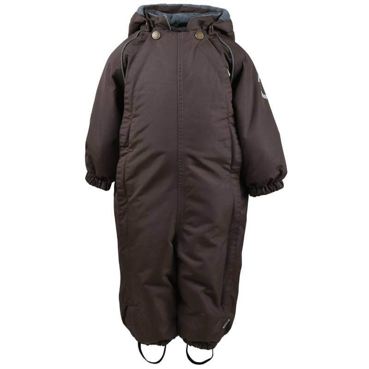 Mikk-Line - Nylon Baby Suit Solid Flyverdragt - Chocolate Brown - 92