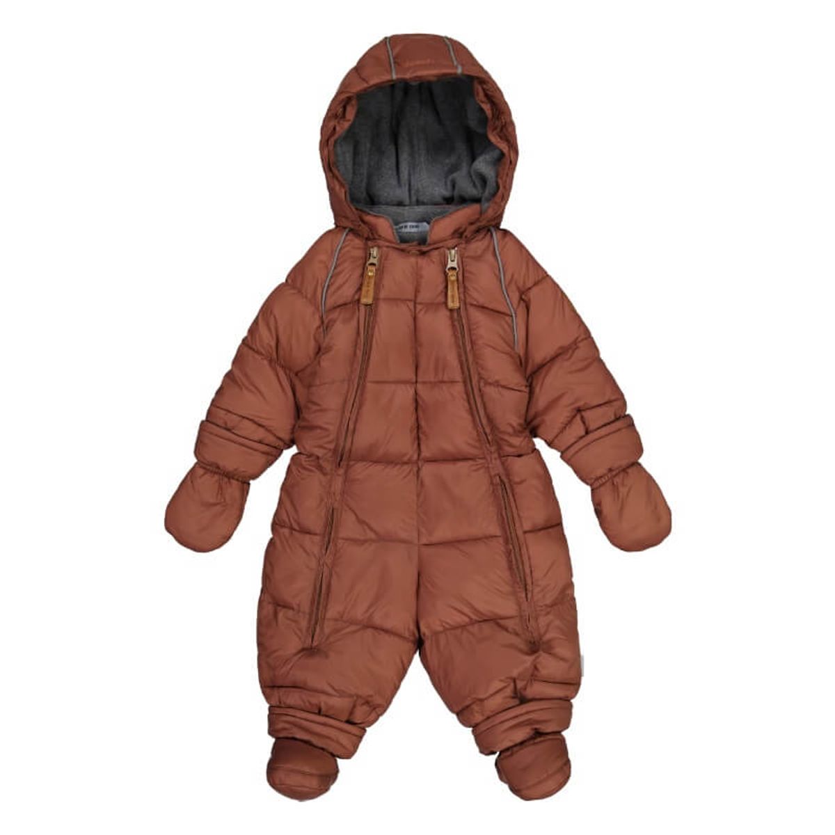 Mikk-Line - Puff Baby Suit w. Acc Rec Flyverdragt - Mink - 56