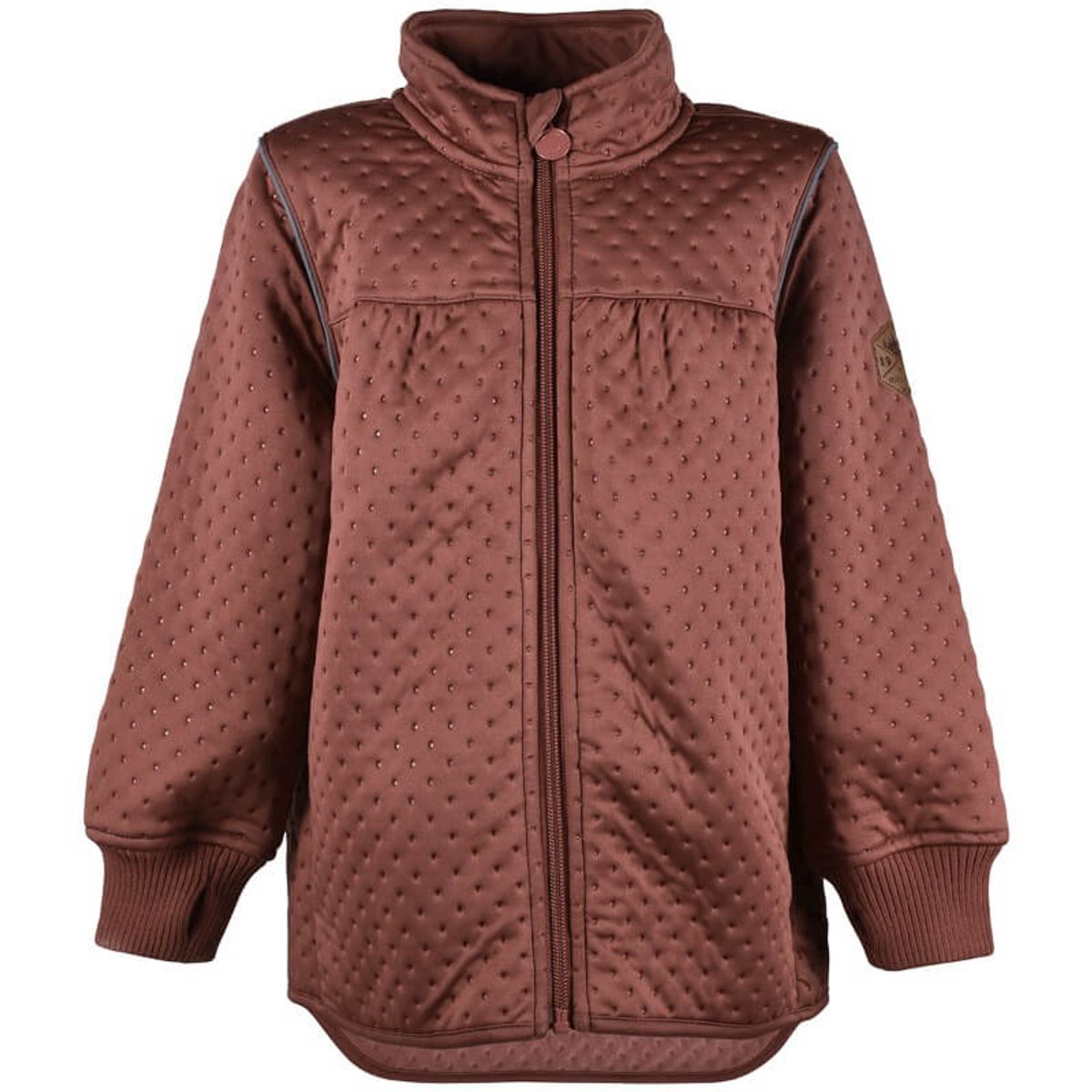 Mikk-Line - Soft Thermo Recycled Girl Jacket - Mahogany - 80