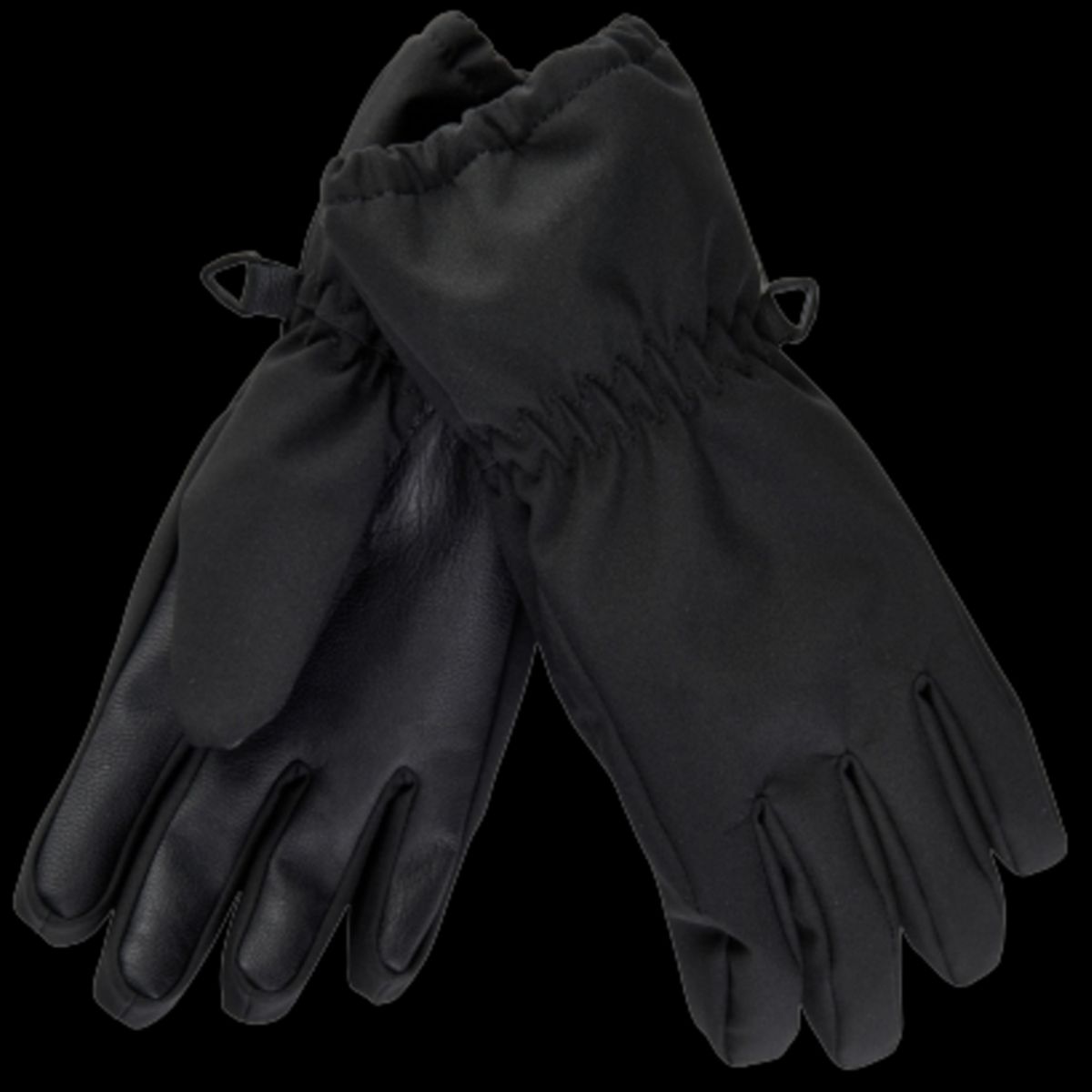 Mikk-line Softshell Finger-vanter - Black - 110/116