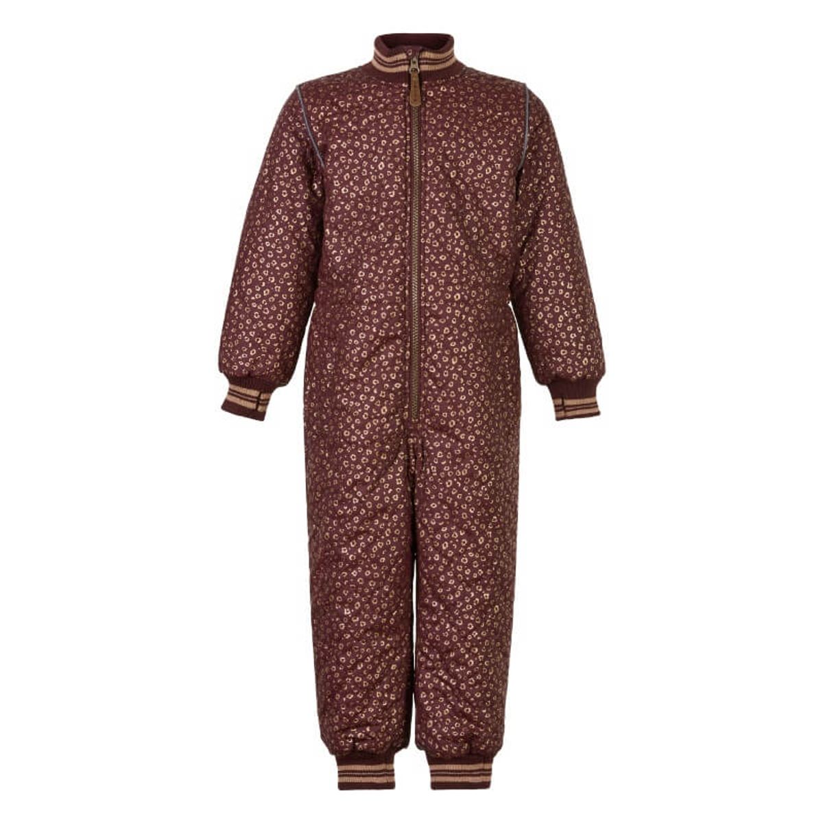 Mikk-Line - Termodragt Duvet Suit Glitter m. Fleece - Decadent Chocolate - 134