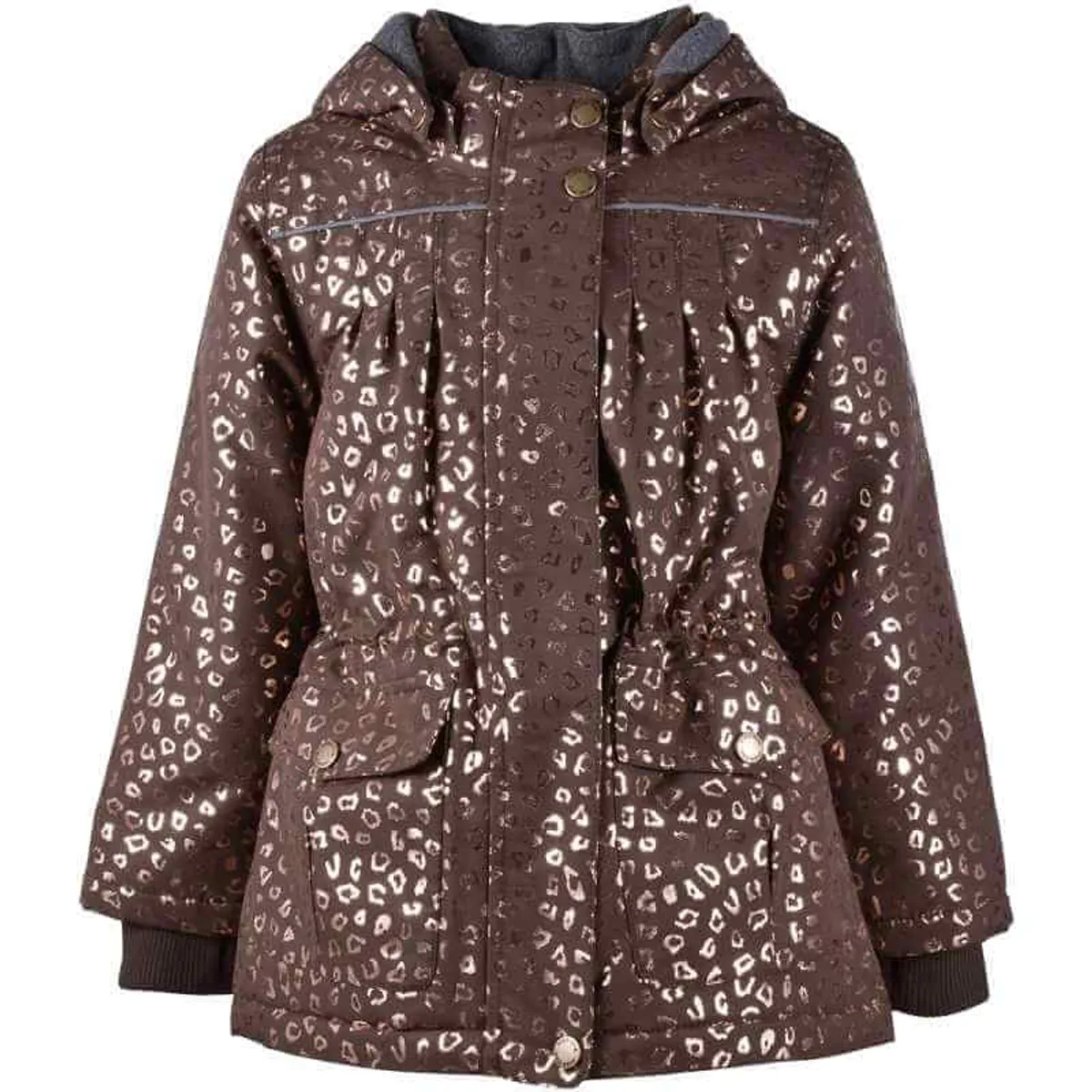 Mikk-Line - Vinterjakke Girls - Chocolate Brown - 110