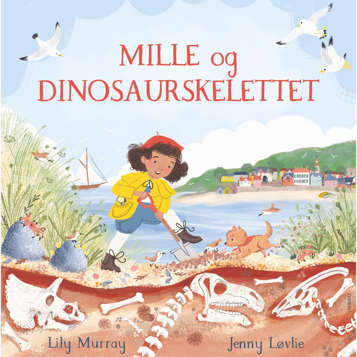 Mille og dinosaurskelettet