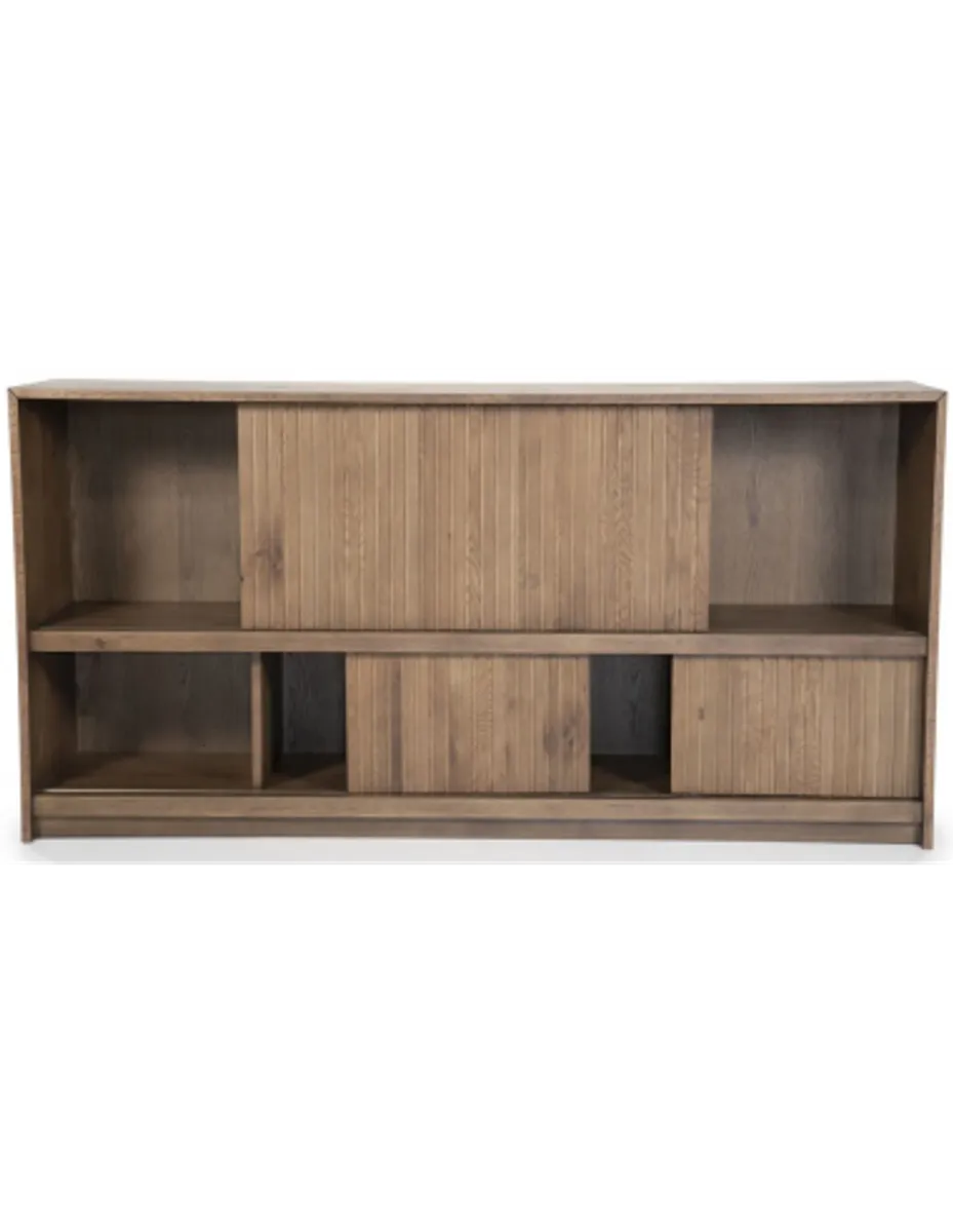 Milo Sideboard i egetræ og egetræsfinér B180 cm - Brun