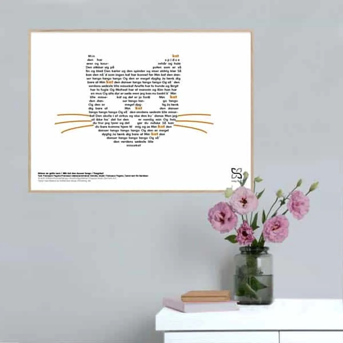 Min kat den danser tango børneplakat - 30 x 21 cm / Small / vandret