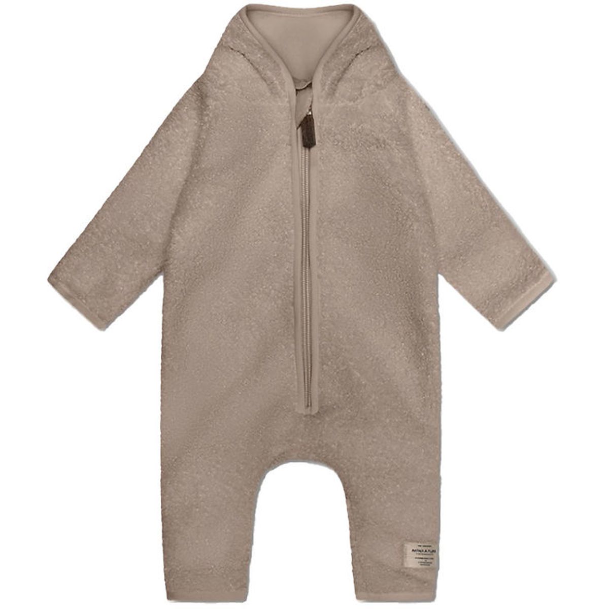 Mini A Ture Fleecedragt - Teddy - MatAdel - Grey Brown