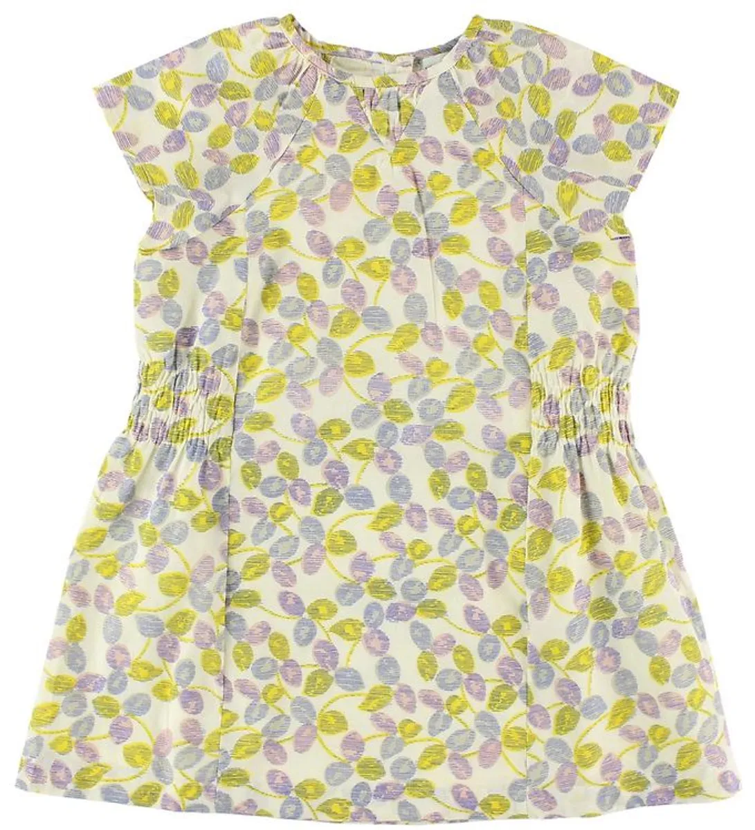 Mini A Ture Kjole - Creme m. Print