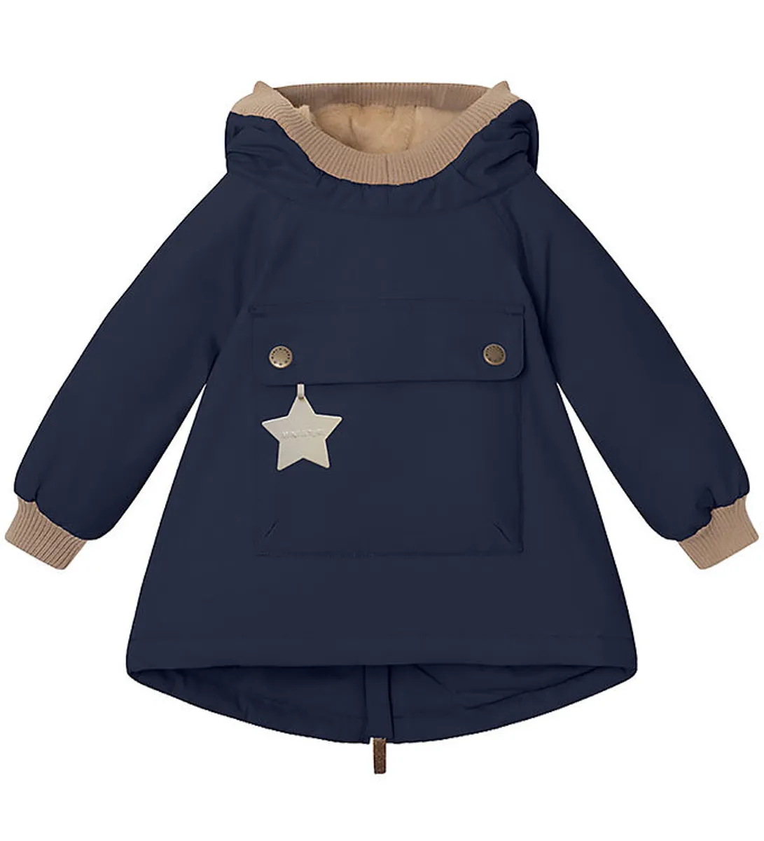 Mini A Ture Vinterjakke - Babywen Fleece - Outer Space