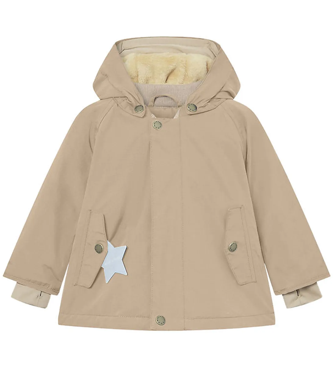 Mini A Ture Vinterjakke - Matwally Fleece - Savannah Tan