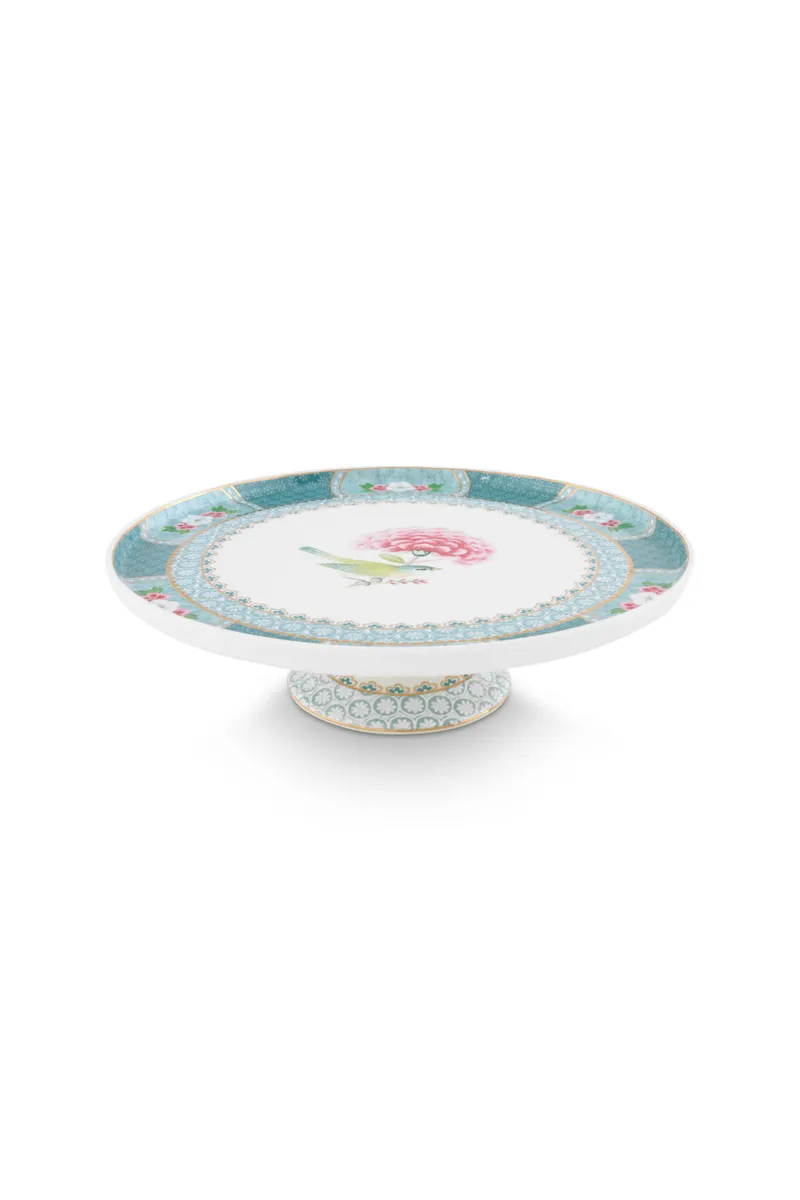 Mini Cake Tray Blushing Birds Blue 21cm