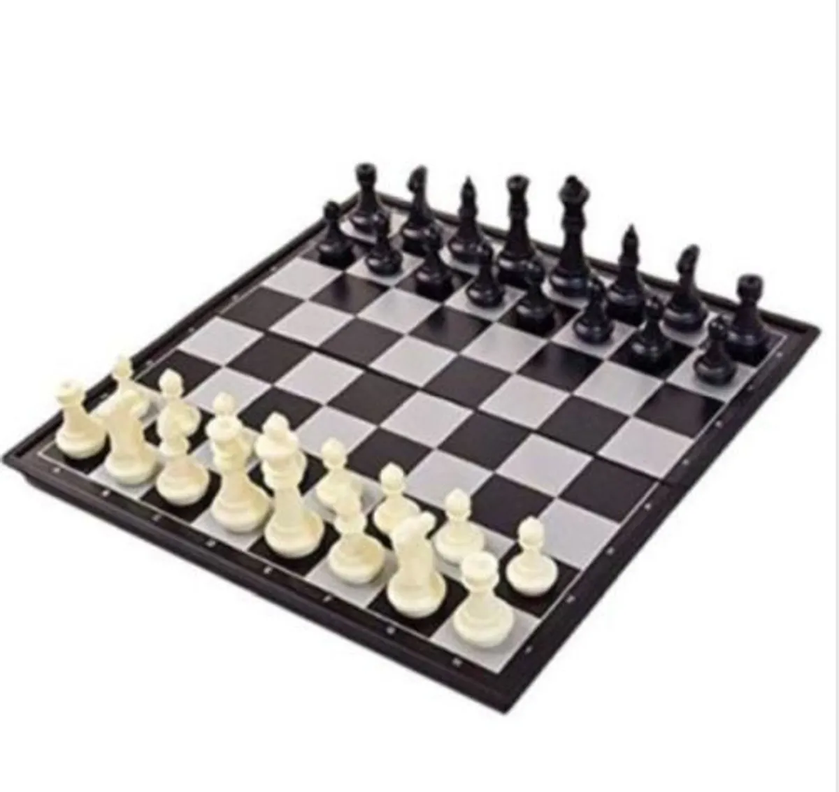 Mini Chess (Skak) Case Foldable - Magnetic Board Travel Game Toy/Gift *Crazy tilbud*