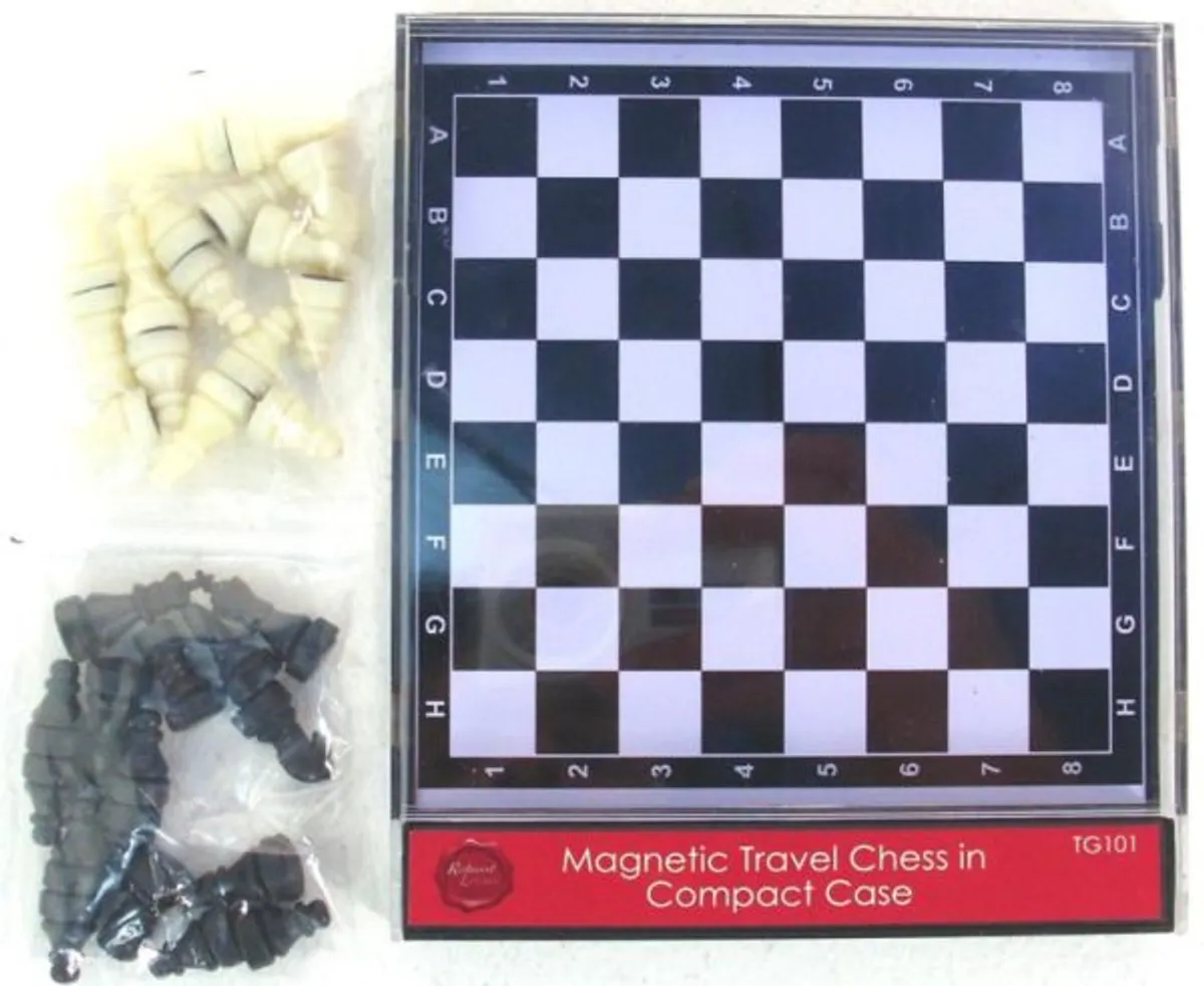 Mini Chess (Skak) in Compact Case - Magnetic Travel Game Toy/Gift *Crazy tilbud*