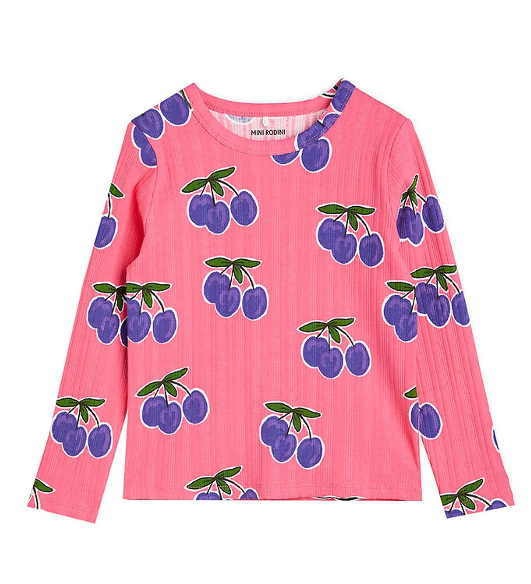 Mini Rodini Bluse - Rib - Plum - Pink