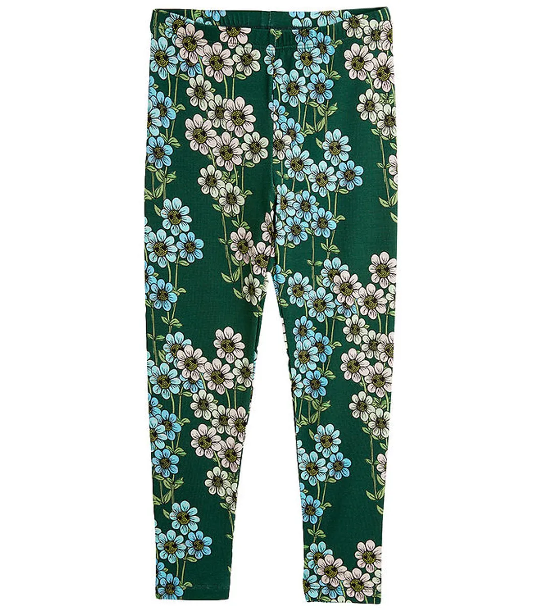 Mini Rodini Leggings - Daisys aop - Grøn