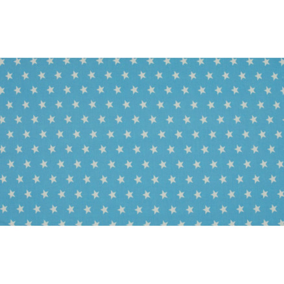 Minimals Bomuldspoplin Stof Print 102 Star Blue 145cm - 50cm