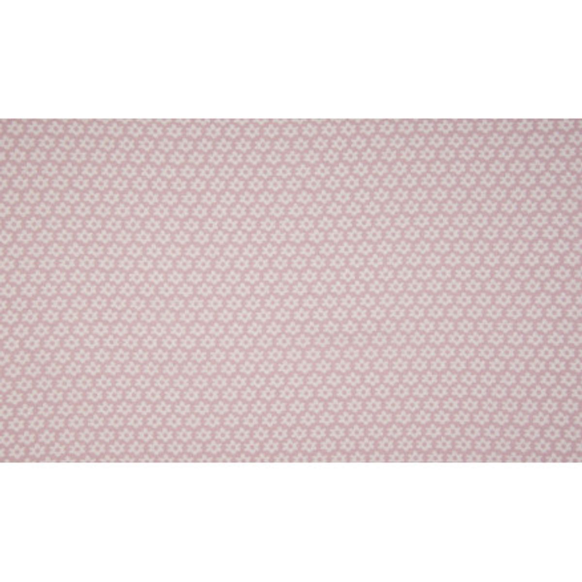 Minimals Bomuldspoplin Stof Print 11 Flower Dusty Pink 145cm - 50cm