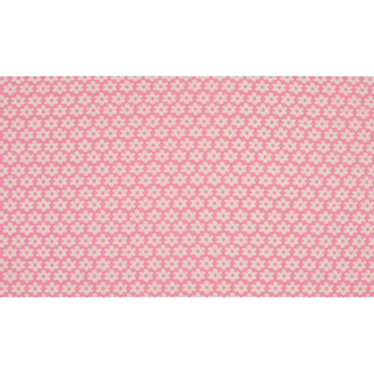 Minimals Bomuldspoplin Stof Print 12 Flower Rose 145cm - 50cm