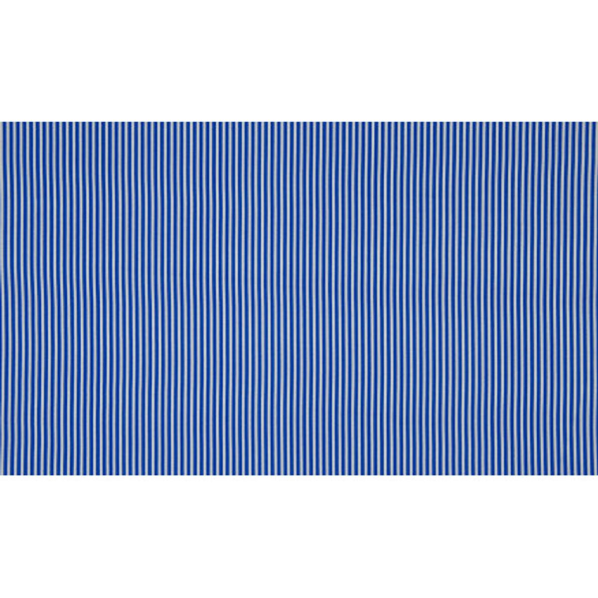 Minimals Bomuldspoplin Stof Print 307 Stripe Royal 145cm - 50cm