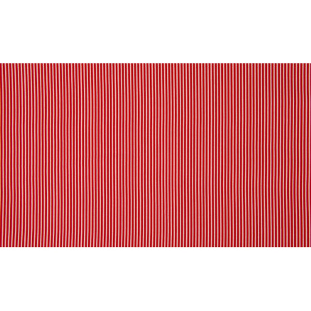 Minimals Bomuldspoplin Stof Print 315 Stripe Red 145cm - 50cm