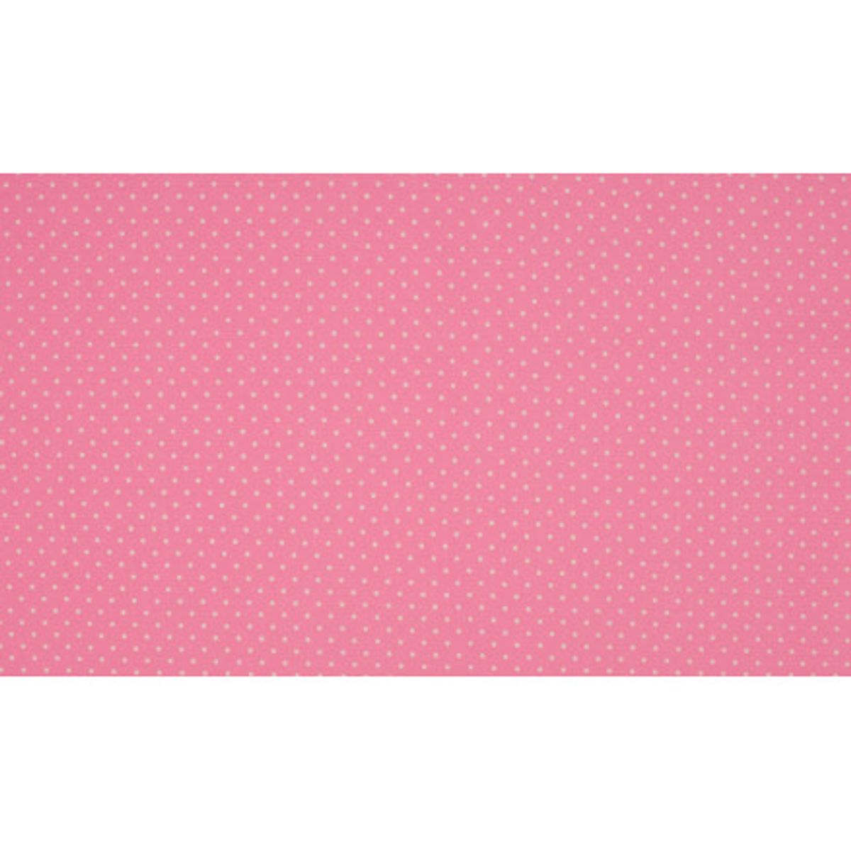 Minimals Bomuldspoplin Stof Print 412 Small Dot Rose 145cm - 50cm