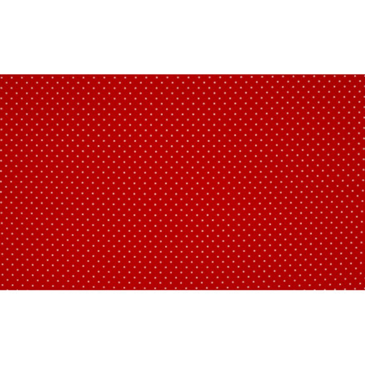 Minimals Bomuldspoplin Stof Print 415 Small Dot Red 145cm - 50cm