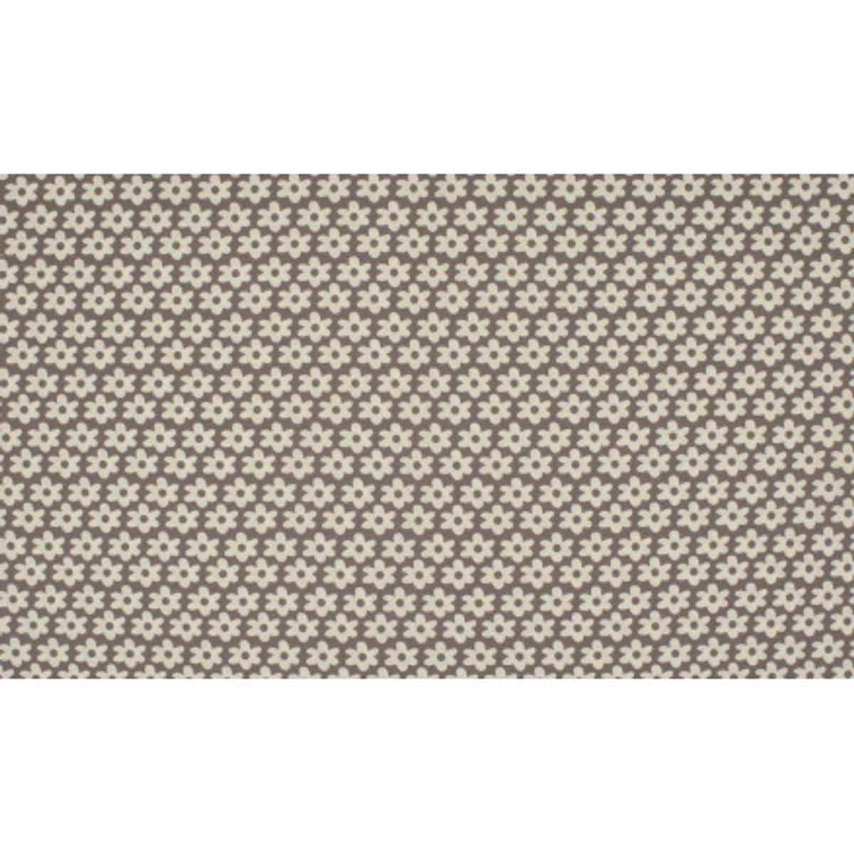 Minimals Bomuldspoplin Stof Print 55 Flower Taupe 145cm - 50cm