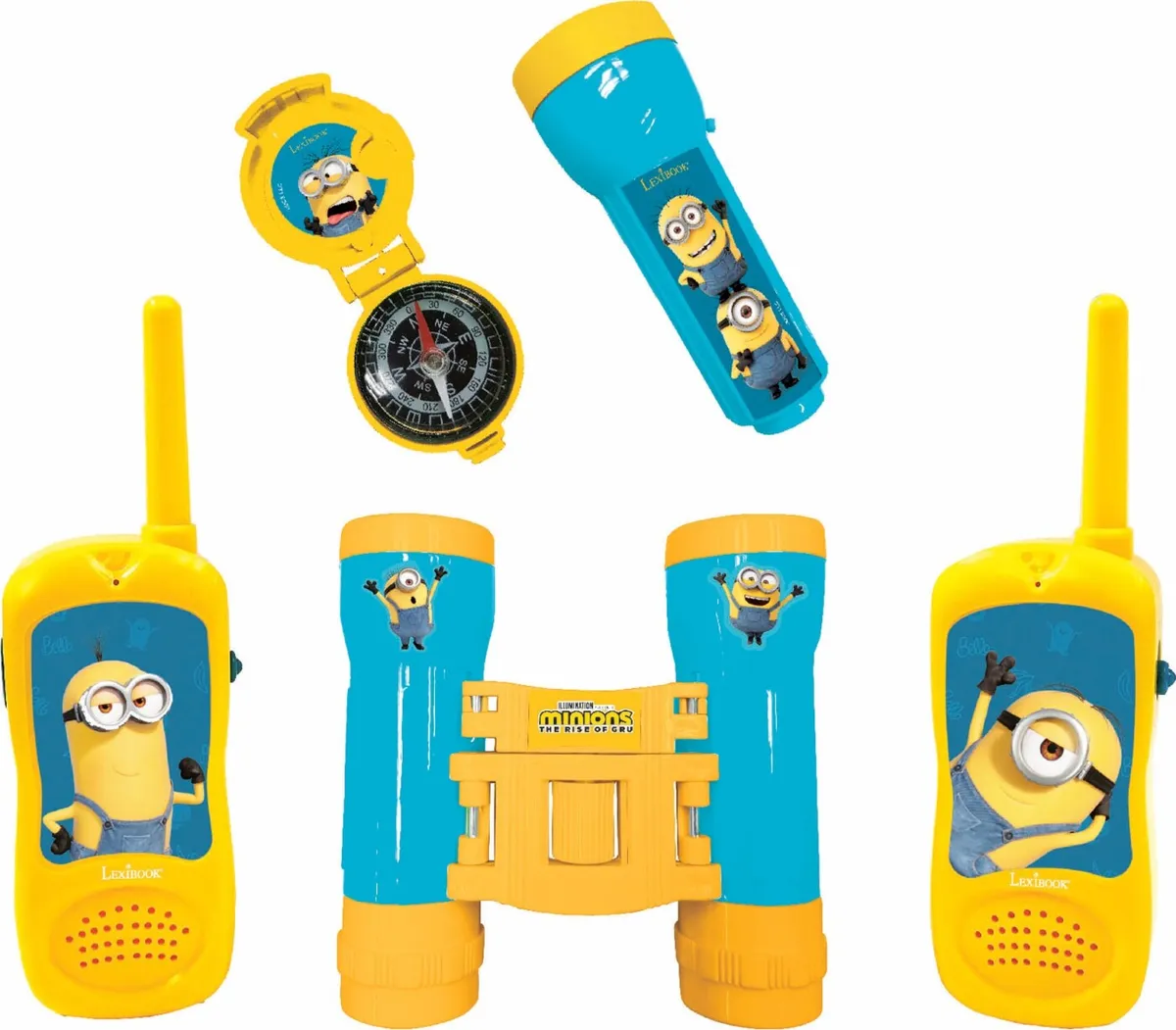 Minions Legetøj - Walkie Talkie Sæt Med Kikkert - 120 M - Lexibook