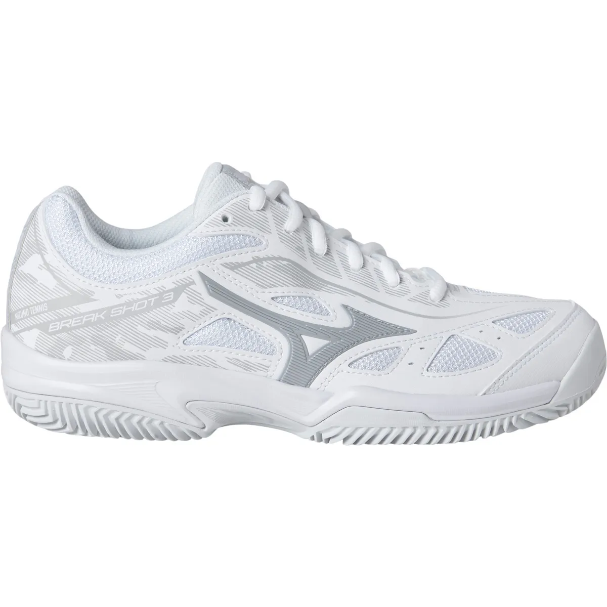 Mizuno Breakshot 3 CC Dame White/LunarRock