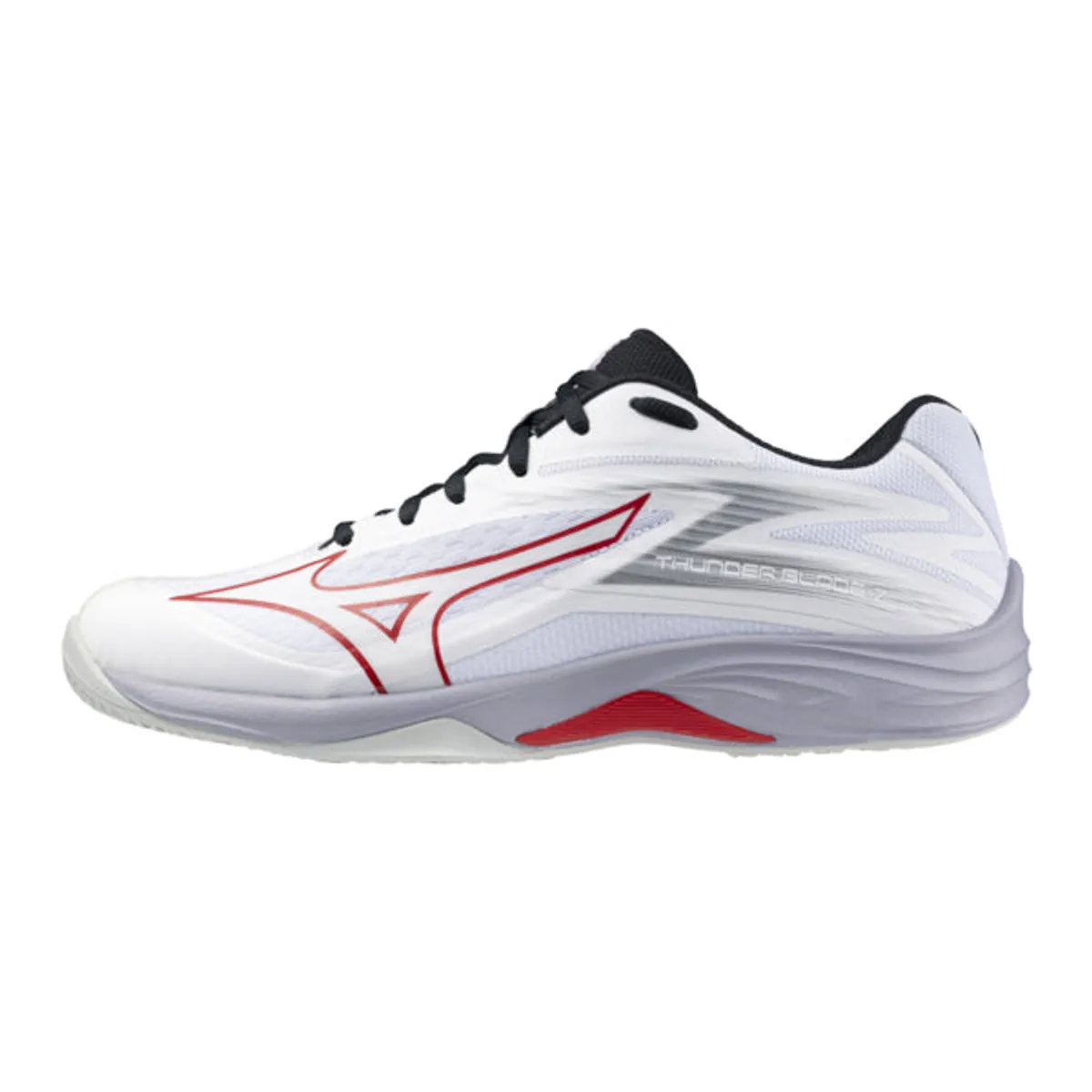 Mizuno Thunder Blade Z Squashsko (White/Salsa/Black) - 40,5