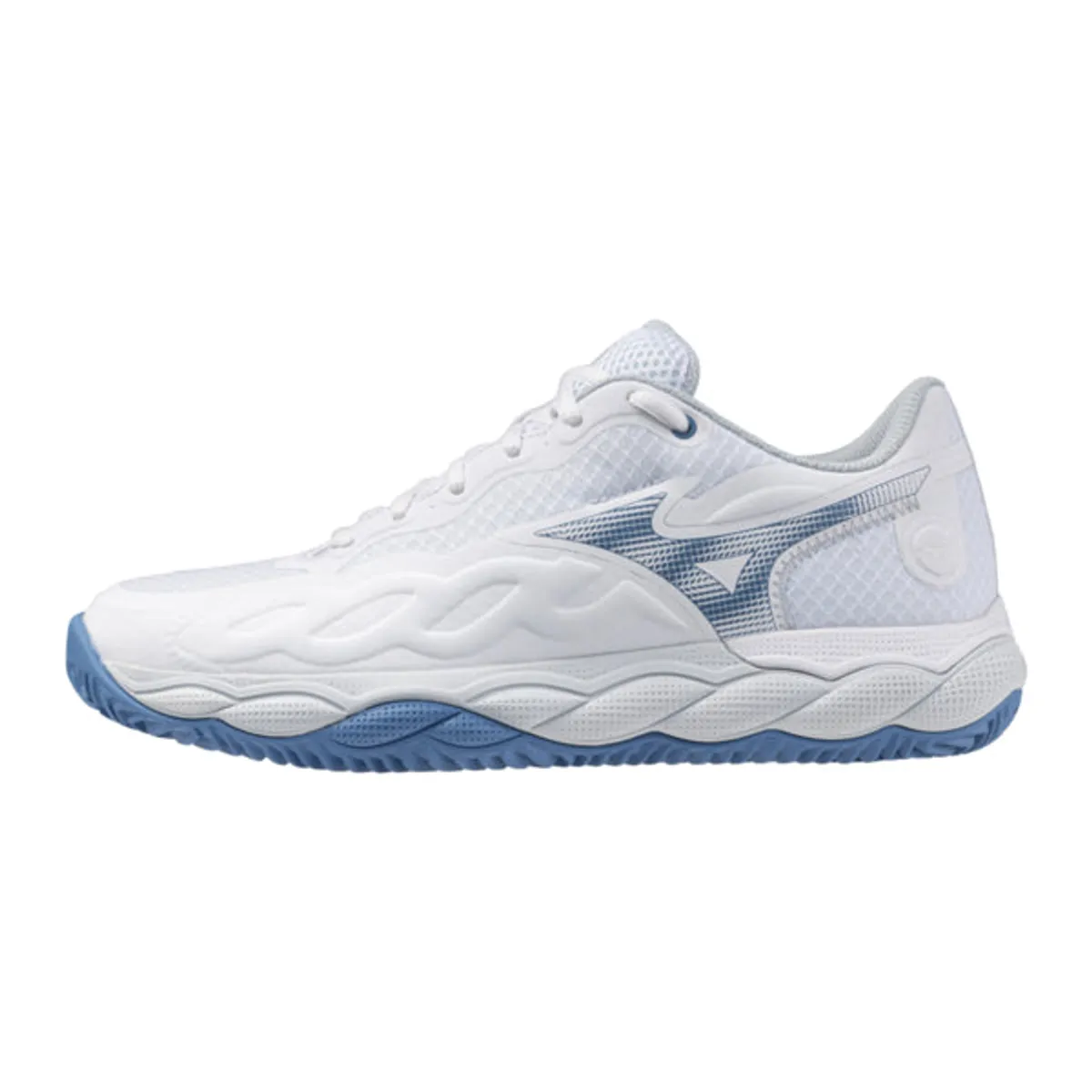 Mizuno Wave Enforce Court CC Women (White/Parisian Blue/Plein Air) - 37