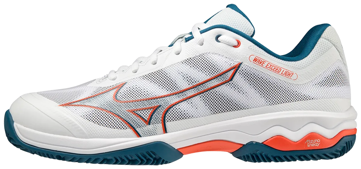 Mizuno Wave Exceed Light CC (Mens, Hvid/Orange) - 40.5