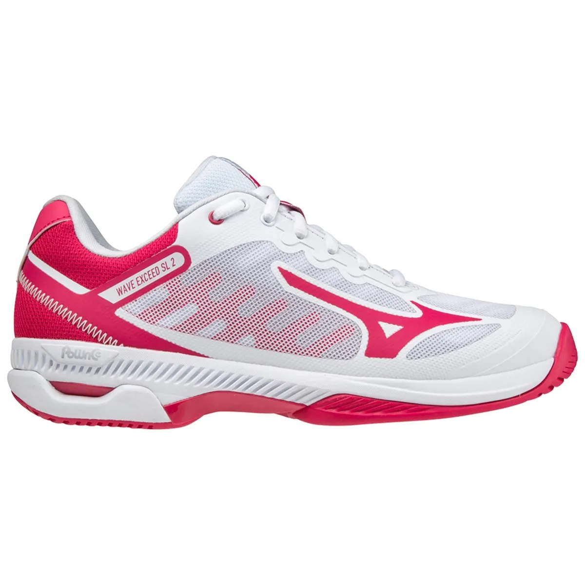 Mizuno Wave Exceed SL 2 CC Dame White/Rose Red/Cloud