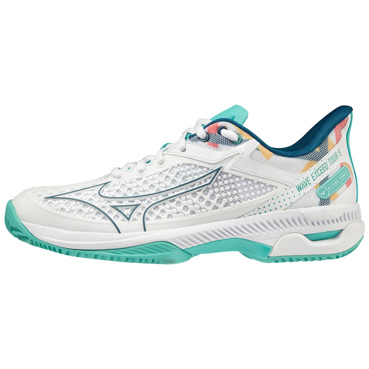 Mizuno Wave Exceed Tour 5 CC (Womens, Hvid/Turkis) - 36.5