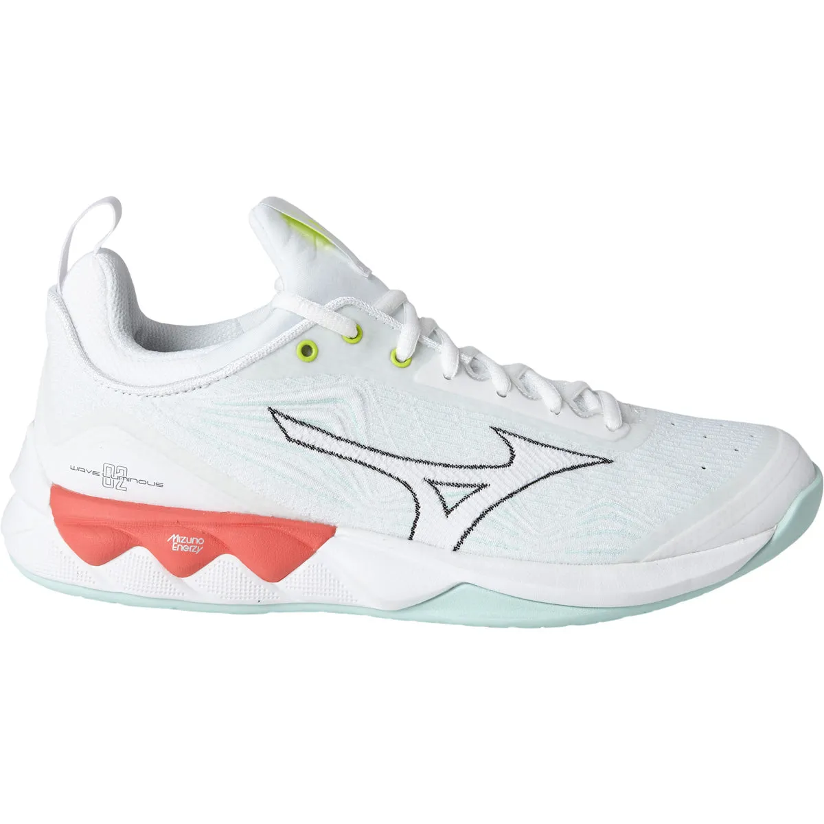 Mizuno Wave Luminous 2 (Womens, Hvid/Lyseblå) - 38,5