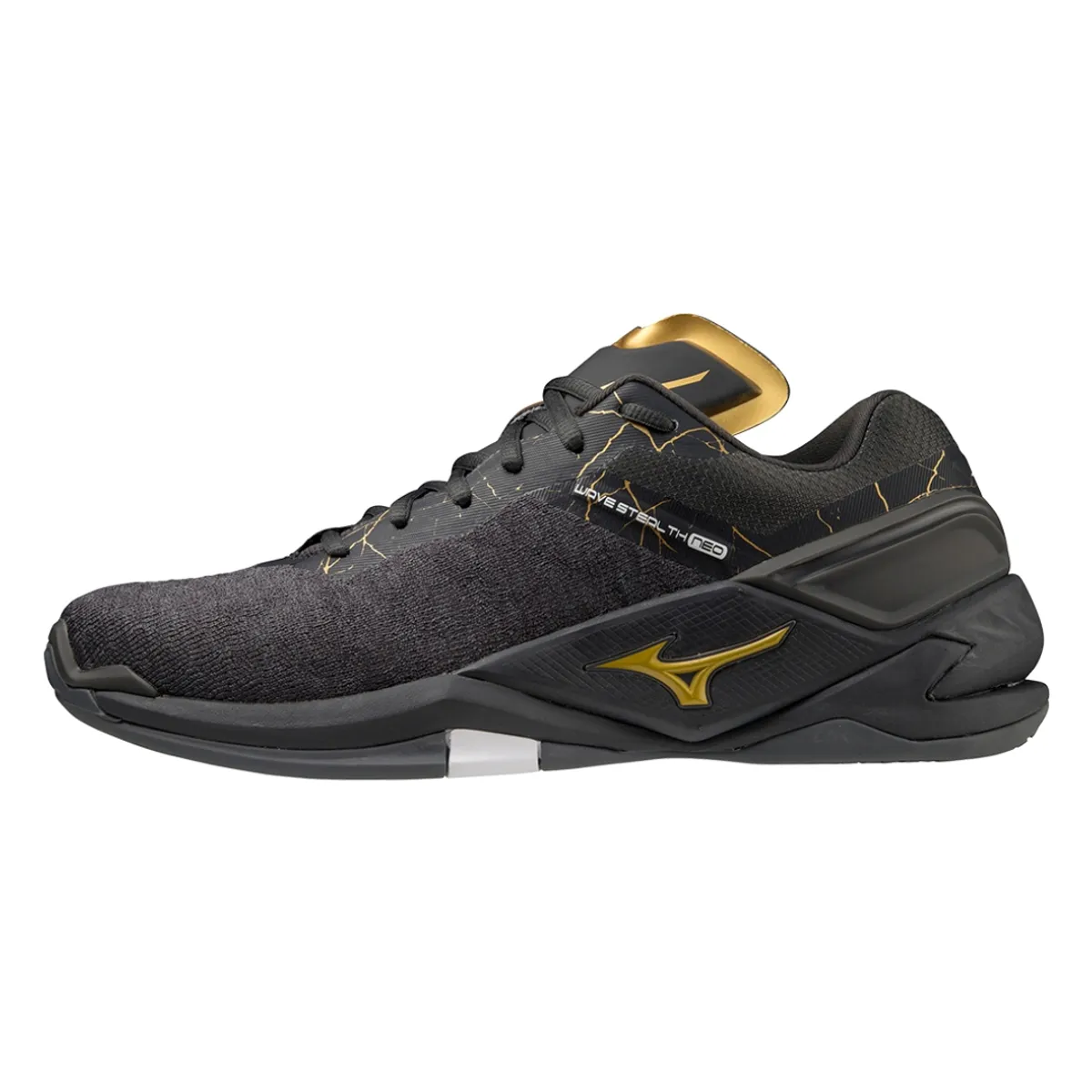 Mizuno Wave Stealth Neo Black Oyster/MP Gold