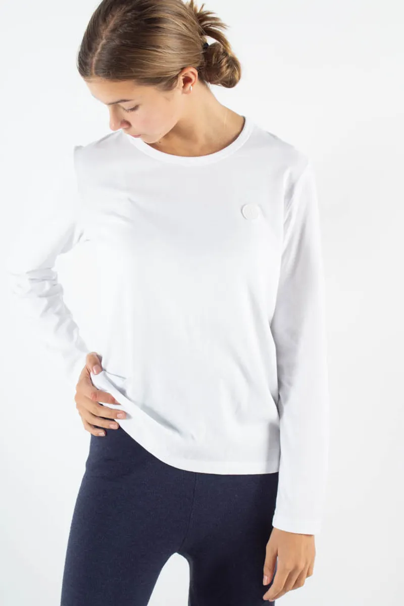 Moa Long Sleeve - White/white - Wood Wood - Hvid S