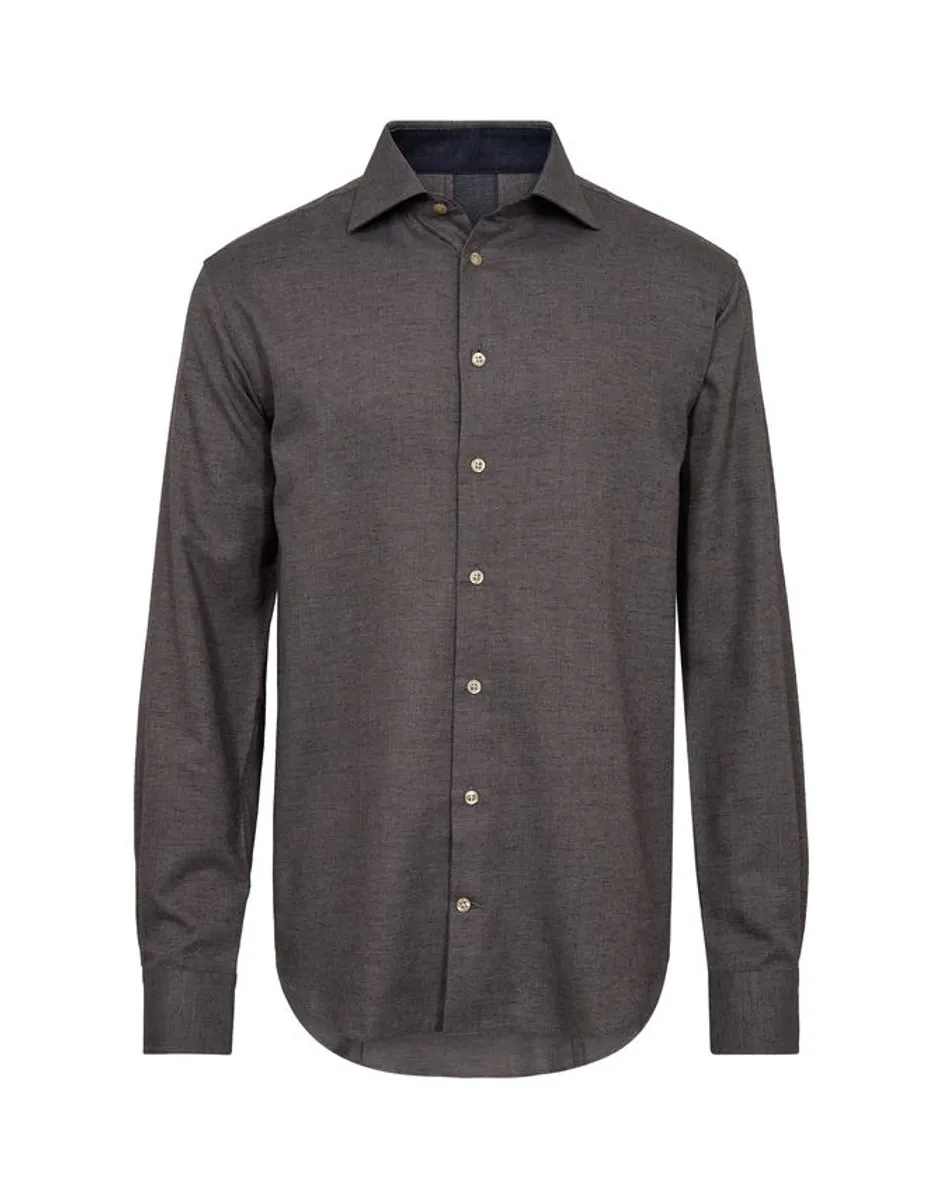 Modern fit l/s shirt brushed