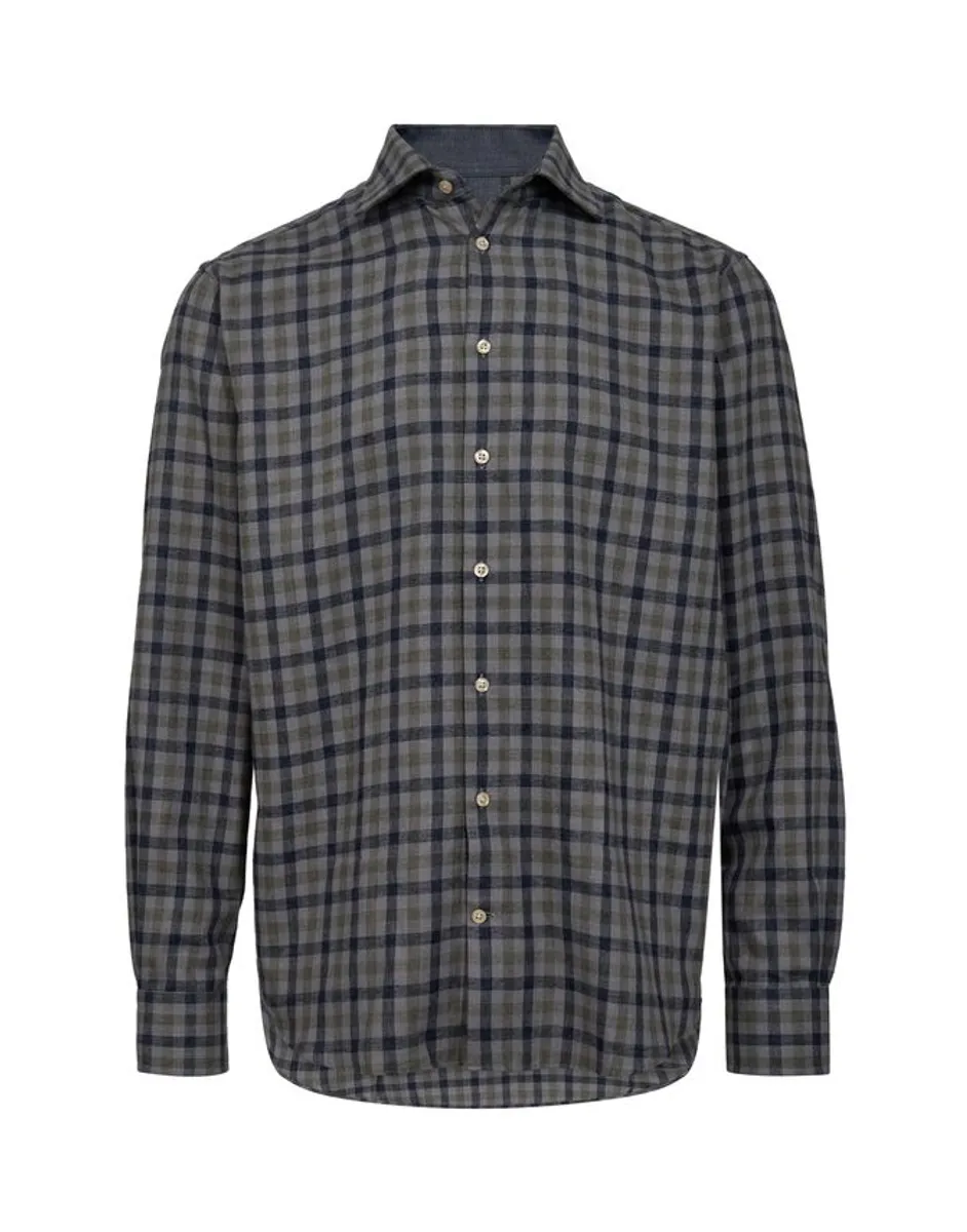 Modern fit l/s twill shirt