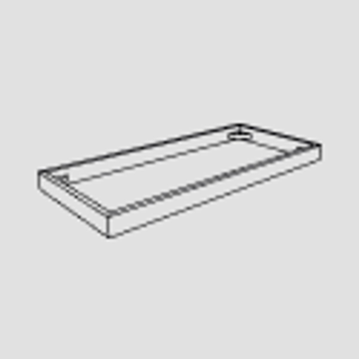 Module 1, Low base, Smoked, Depth 26 cm