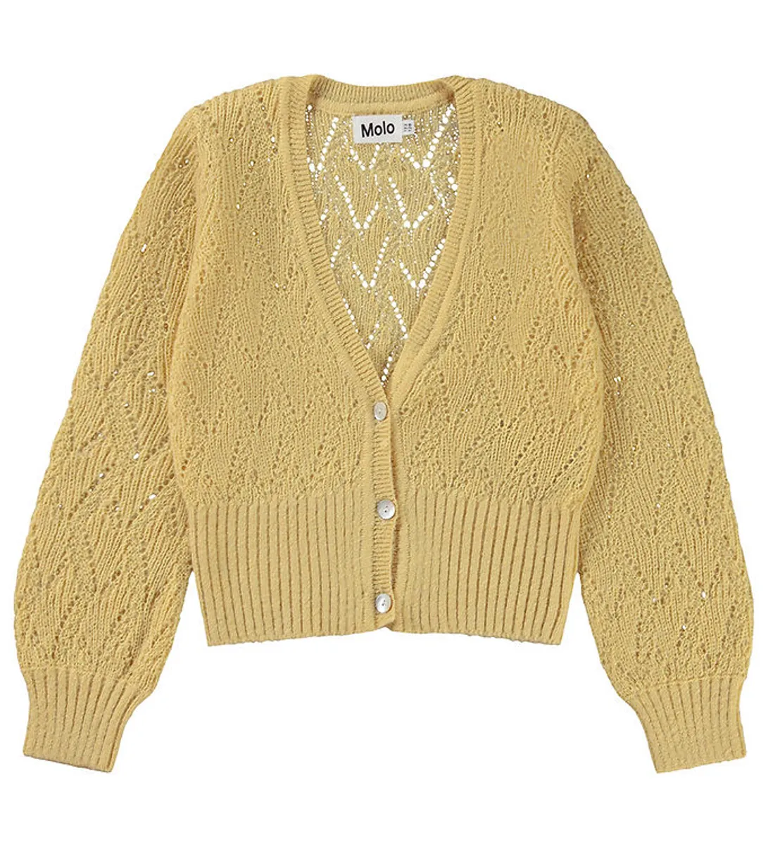 Molo Cardigan - Uld/Polyester - Glory - Pale Sun