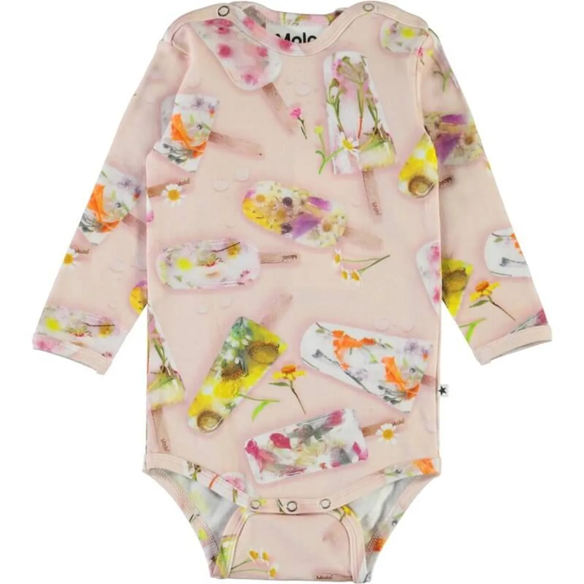 Molo - Fonda Baby Body - Ice Lollies - 56 / Lyserød