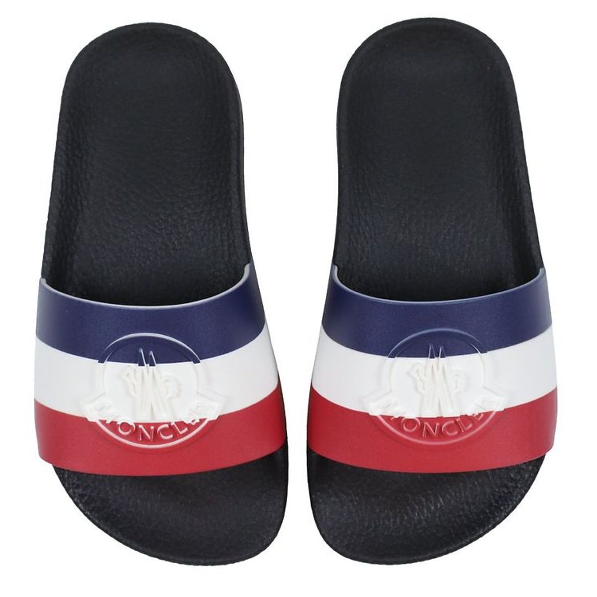 Moncler Badesandaler - Petit Basile - Sort m. Logo