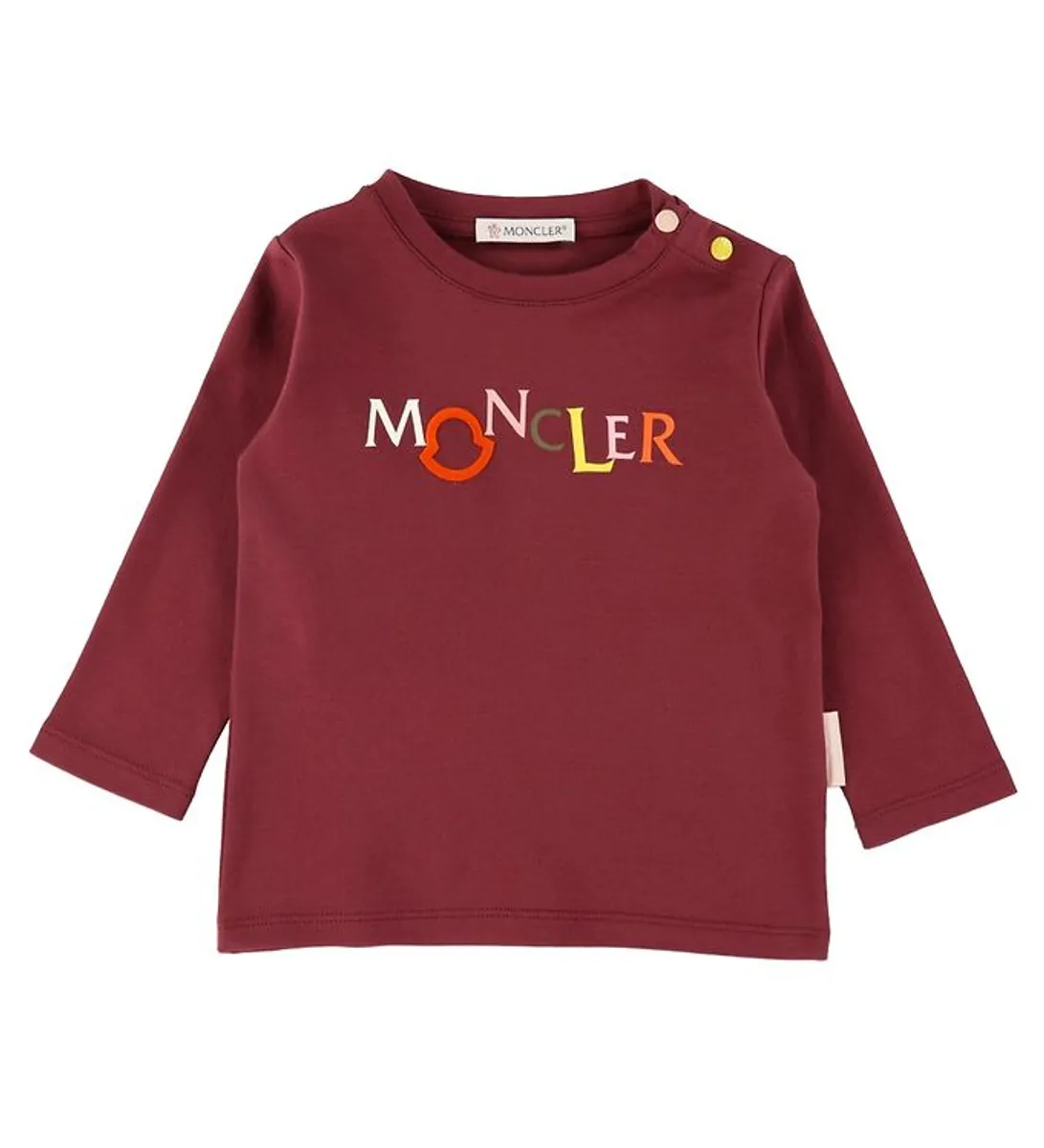 Moncler Bluse - Bordeaux m. Tekst