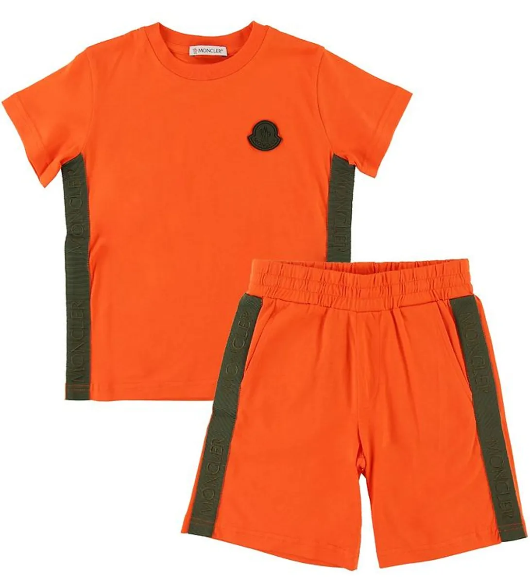 Moncler Sæt - T-shirt/Shorts - Completo - Orange