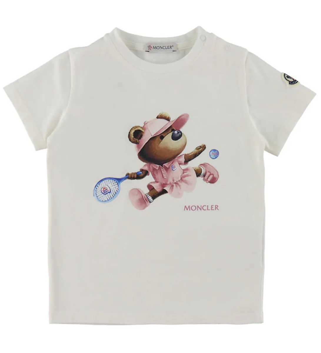 Moncler T-shirt - Natural/Rosa m. Bamse