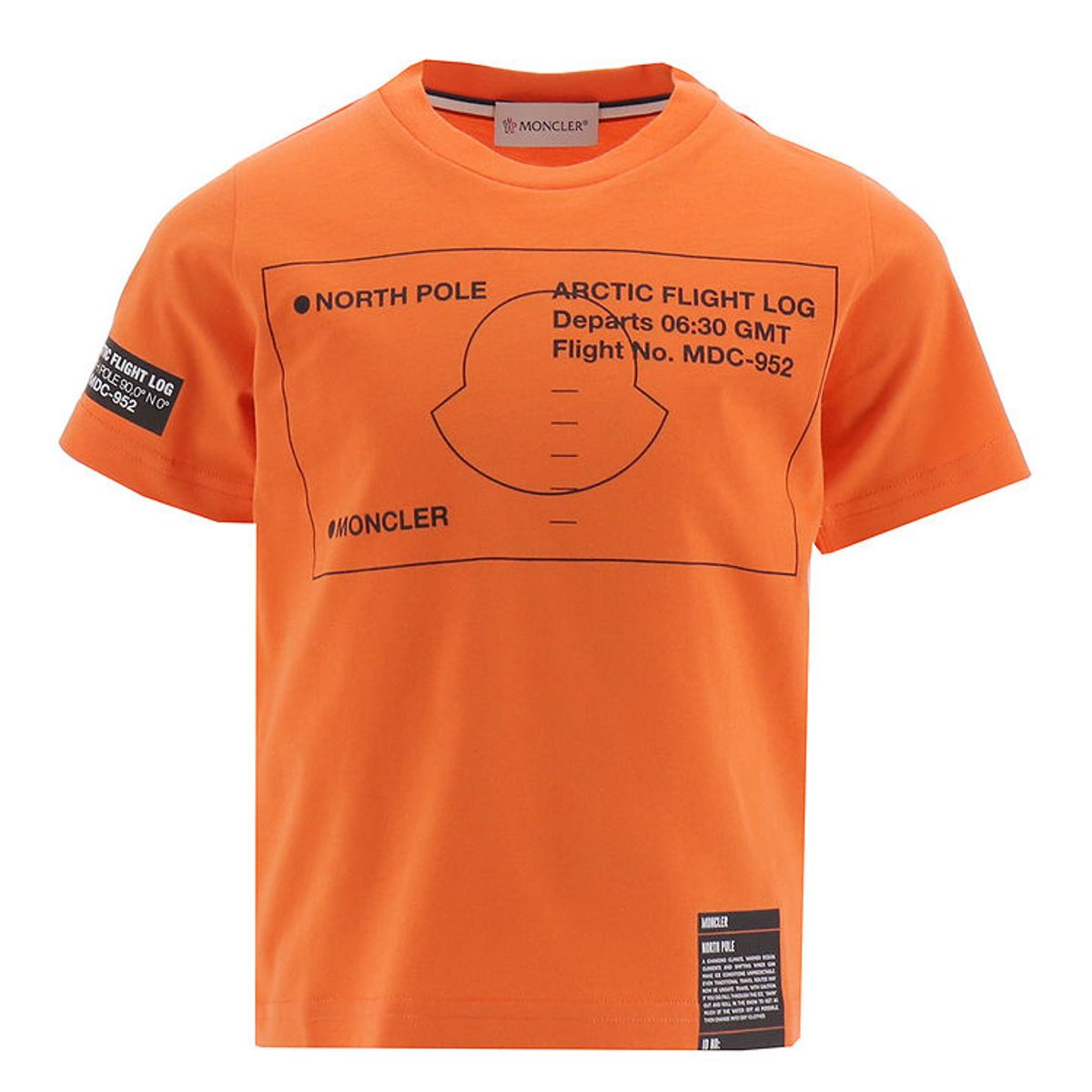 Moncler T-shirt - Orange m. Print