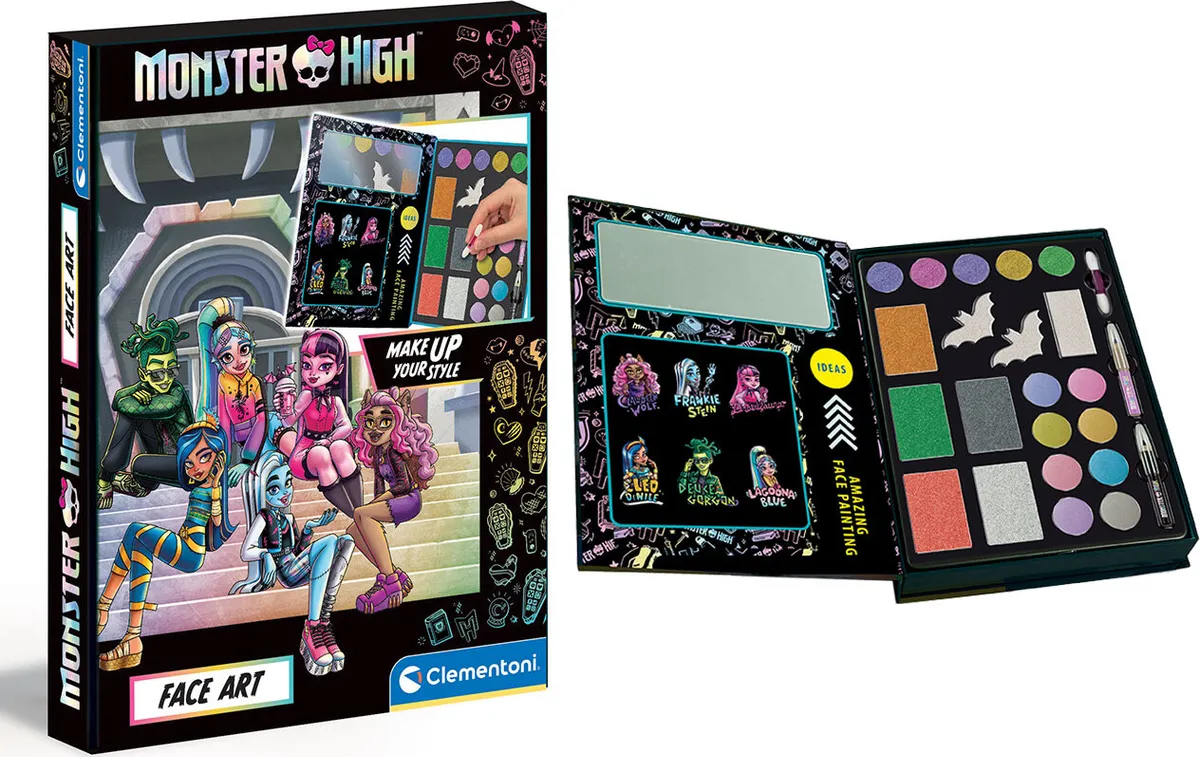 Monster High - Makeup Til Børn - Face Art - Clementoni