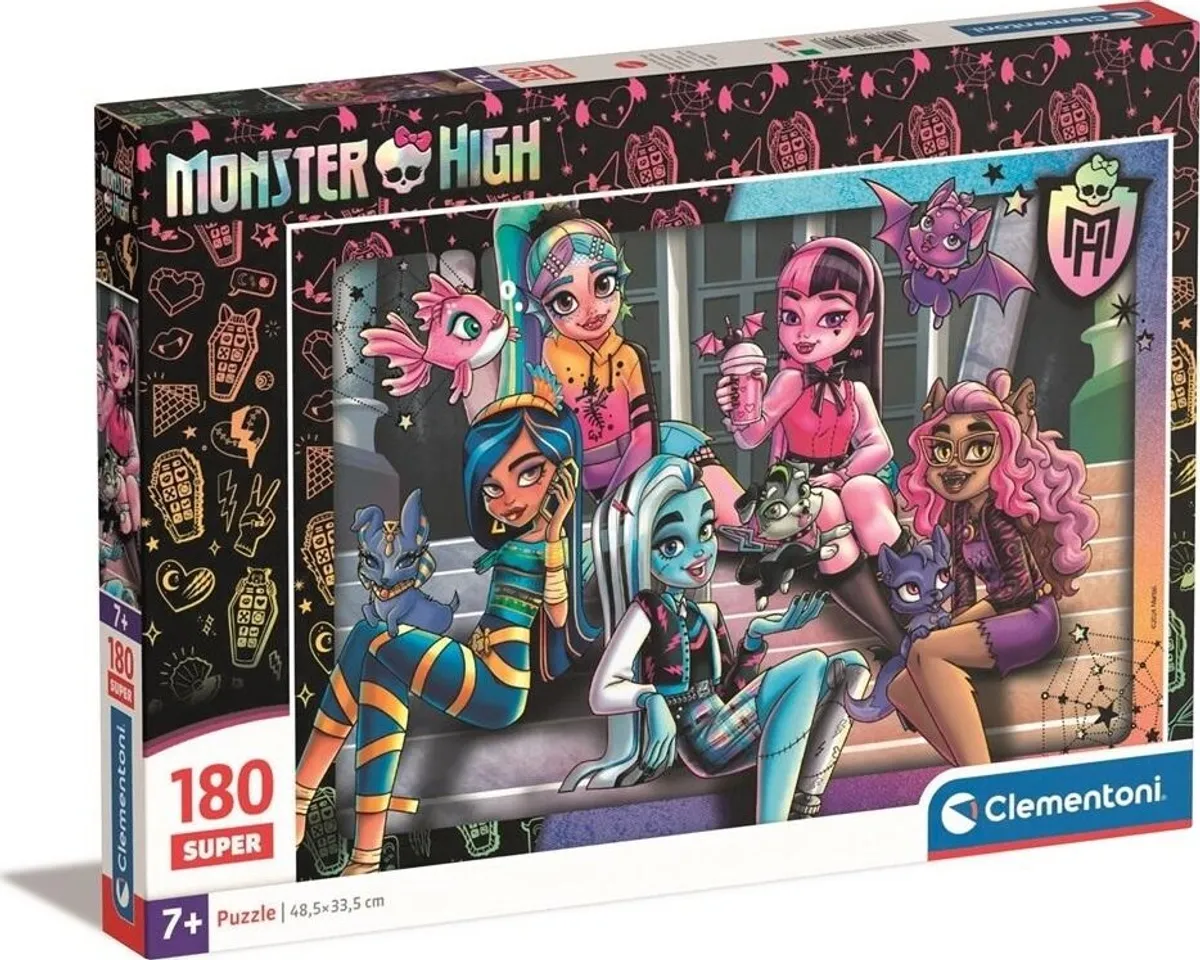 Monster High Puslespil - Super - 180 Brikker - Clementoni